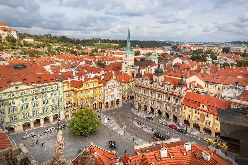 Piazza Malostranské Náměstí Praga