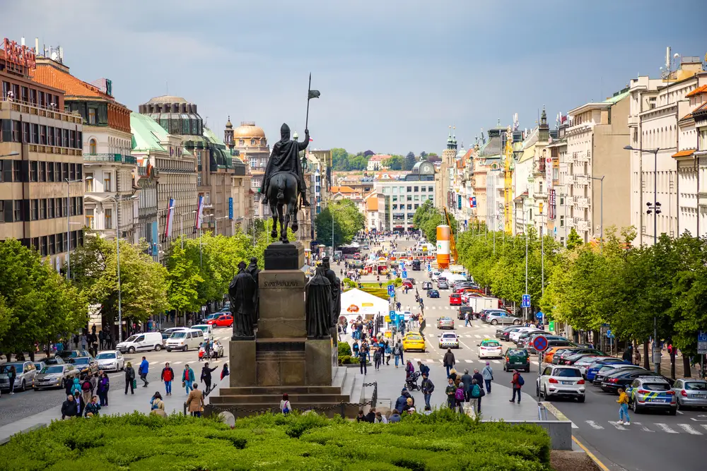 Piazza San Venceslao Praga (1)